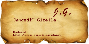 Jancsó Gizella névjegykártya